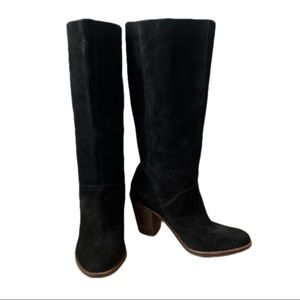 Lucky Brand Black Suede Boots